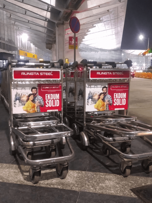 Recall Advertising Agency in Kolkata - Airport Trolley Branding