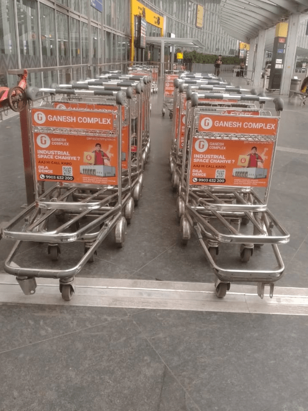 Recall Advertising Agency in Kolkata - Airport Trolley Branding