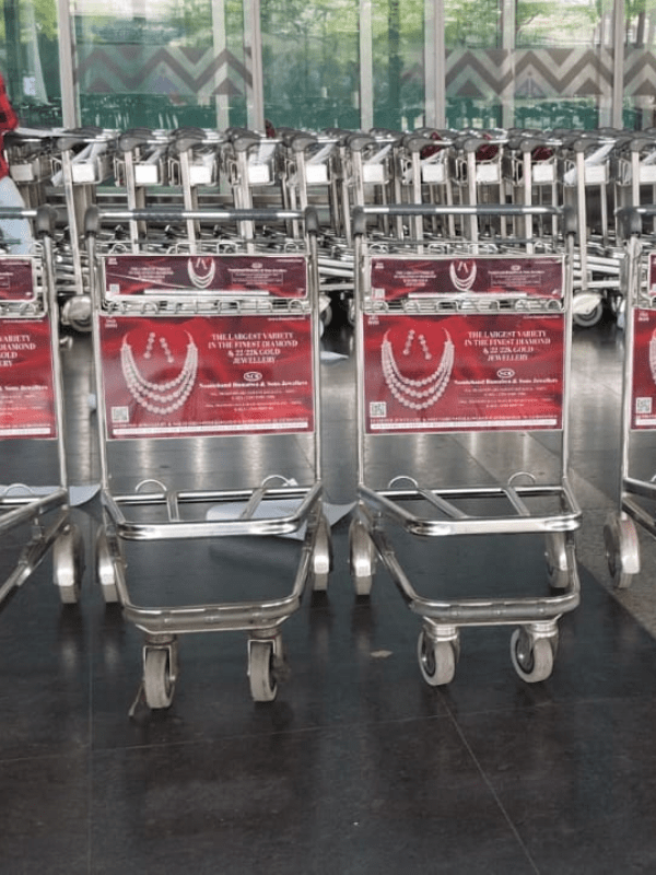 Recall Advertising Agency in Kolkata - Airport Trolley Branding